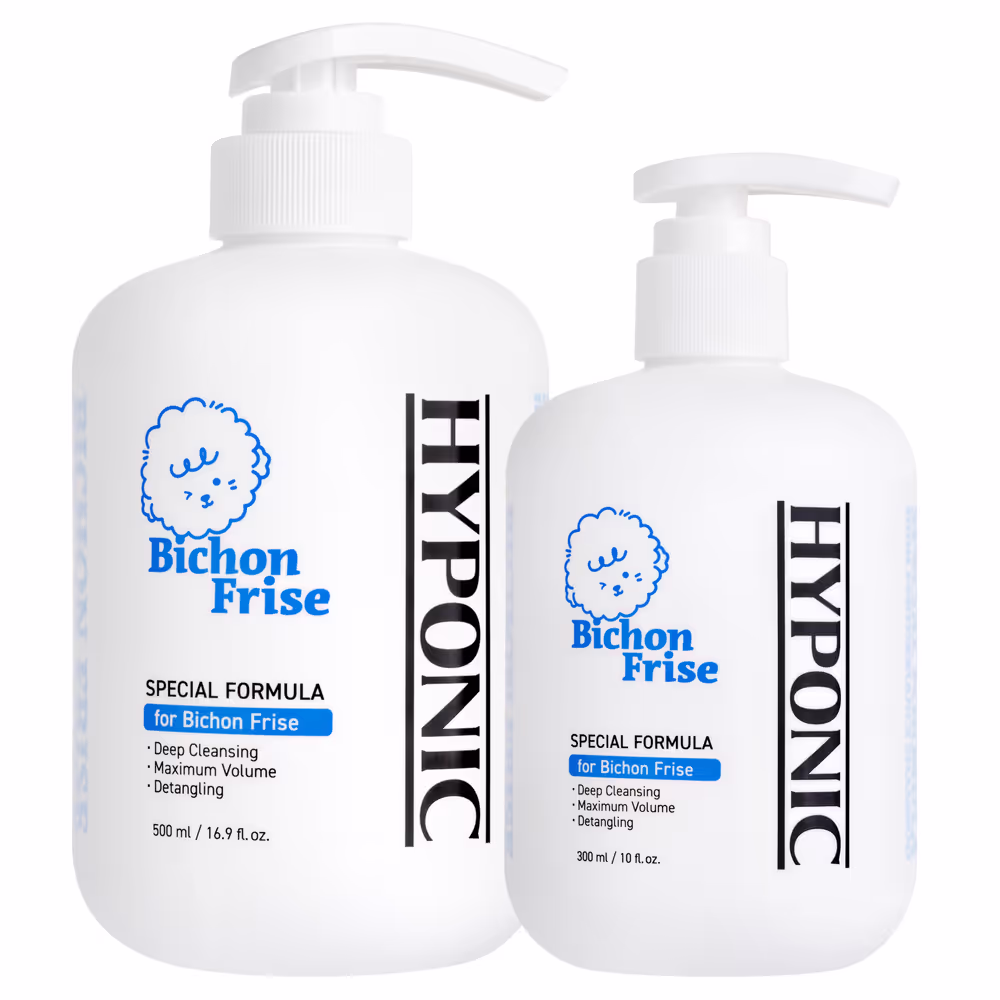 Hyponic Hyponic Bichon Frisé Shampoo – Shampoo für Bichon Frisé, erleichtert das Kämmen, verleiht Volumen und betont das Weiß des Fells.