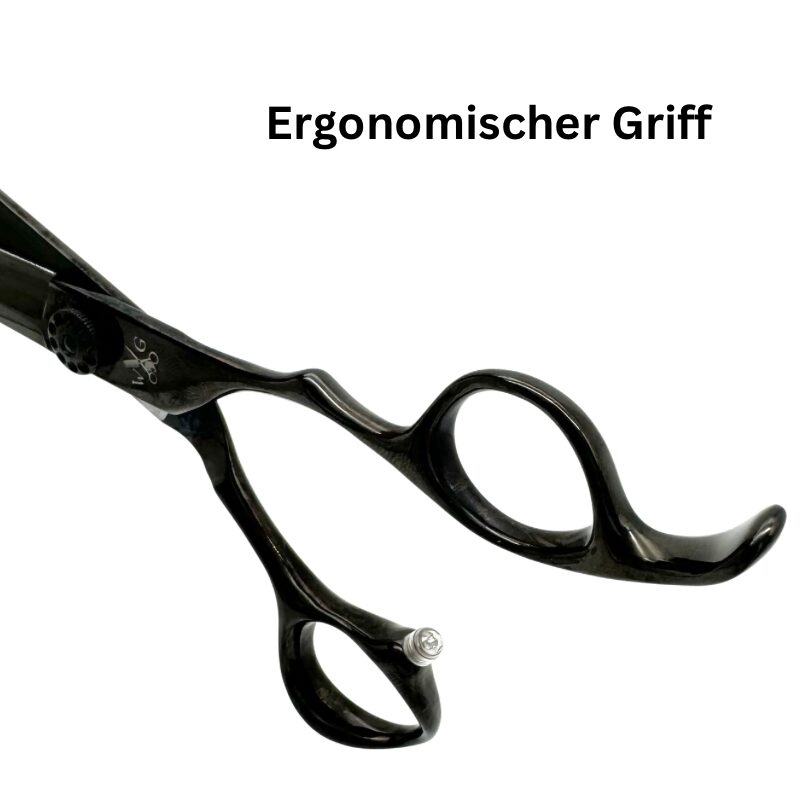 7.0 Inch gerade Schere microverzahnt „black perfection“
