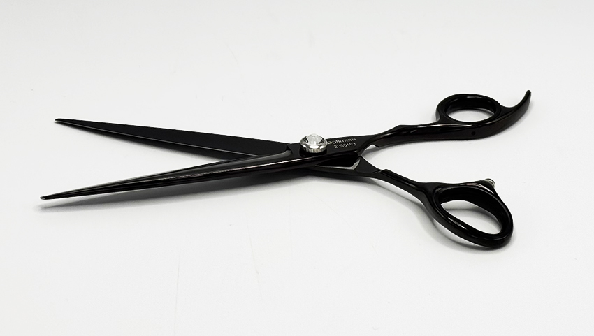Optimum® "Black Titanium" Ergonomische gerade Hundeschere