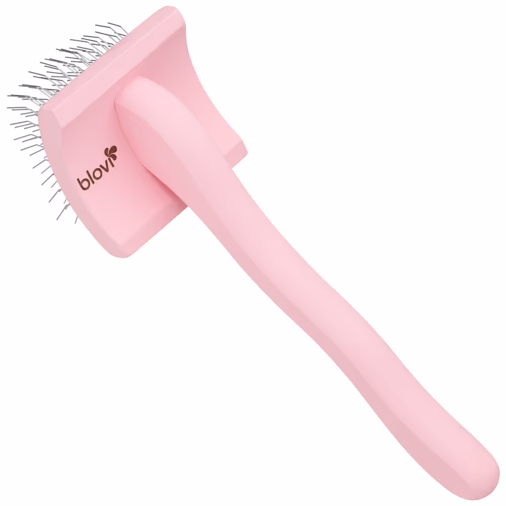 Blovi Small Wooden Slicker Brush -kleine Zupfbürste mit langen 25-mm-Stiften