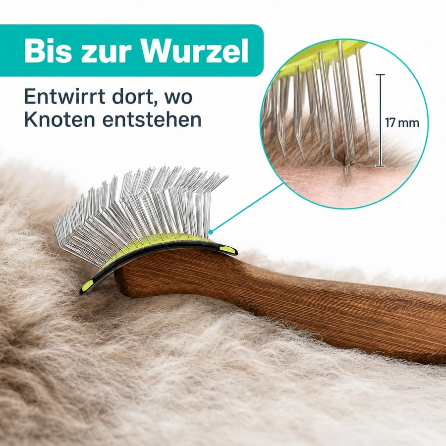 Artero Maya – Gebogene Zupfbürste (Limette)