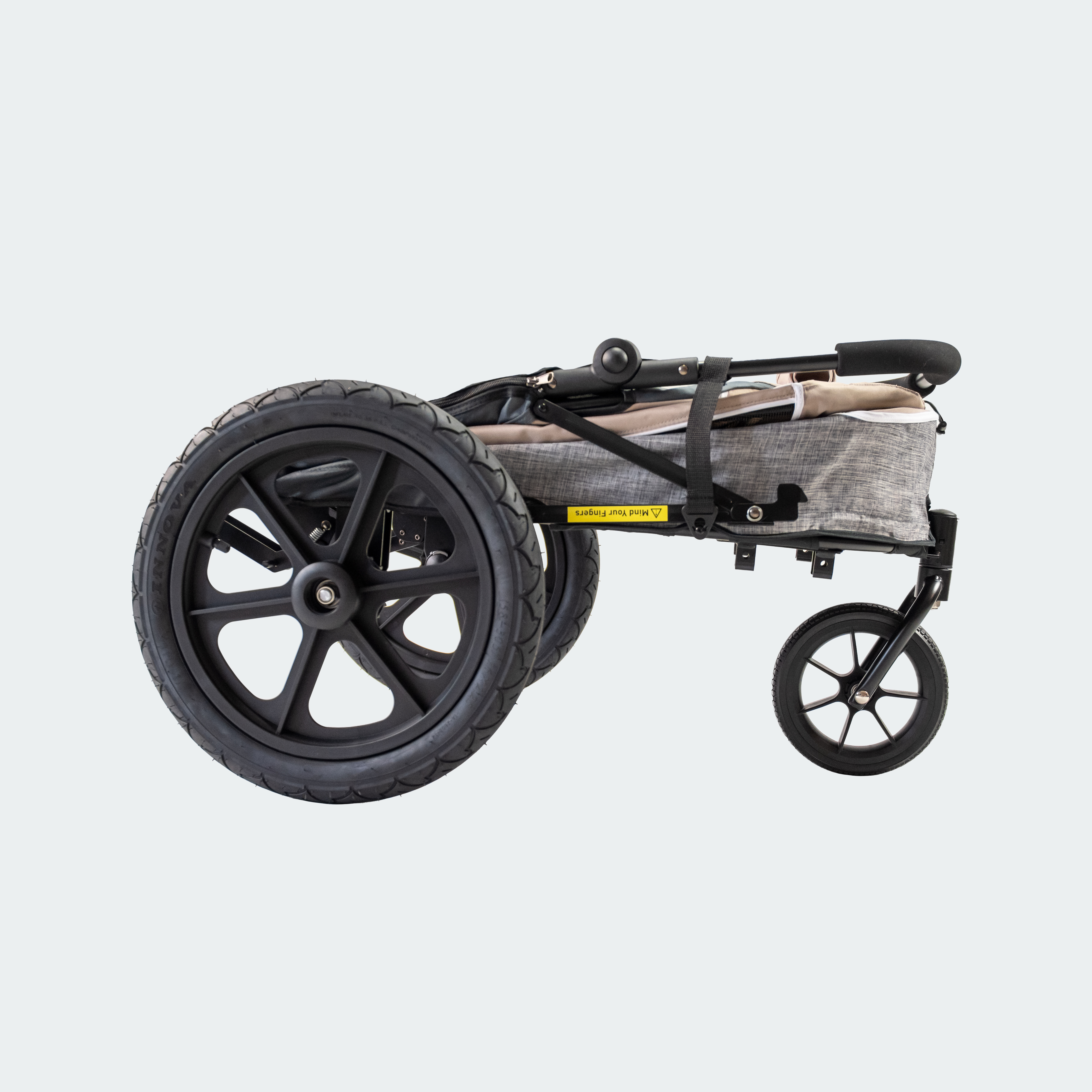 InnoPet® Hundebuggy/Fahrradanhänger "Sporty Trailer Evolution" - IPS-057/BR - Latte Macchiato