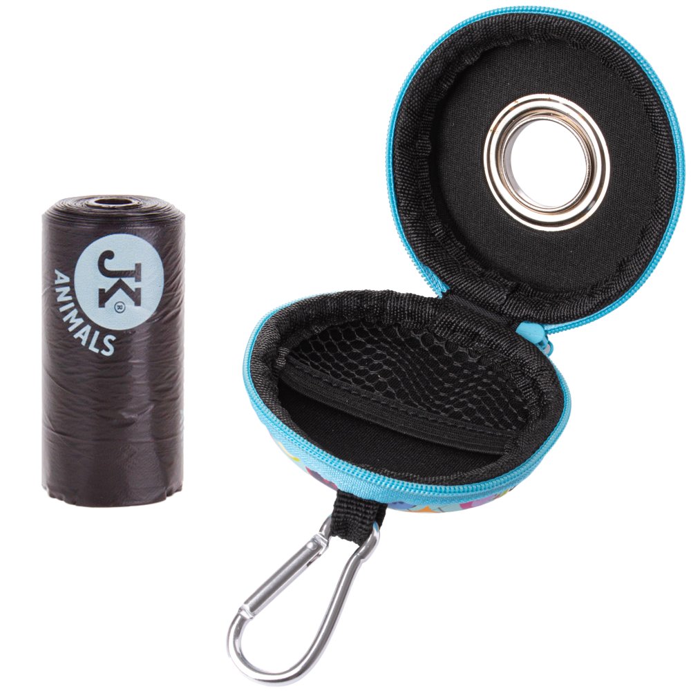 JK Animals Poop Bag Dispenser & Vanilia Bags – Etui für Beutel Beutelrolle mit Vanilleduft