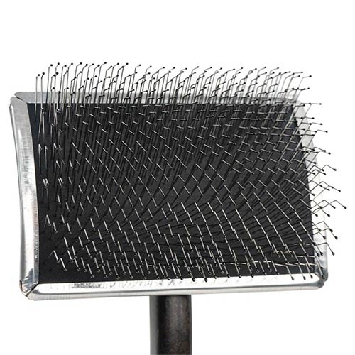 IBÁÑEZ® Sanfte Zupfbürste mit langen Zinken "Infinity Silver" // Hautschonende Entfilzungsbürste