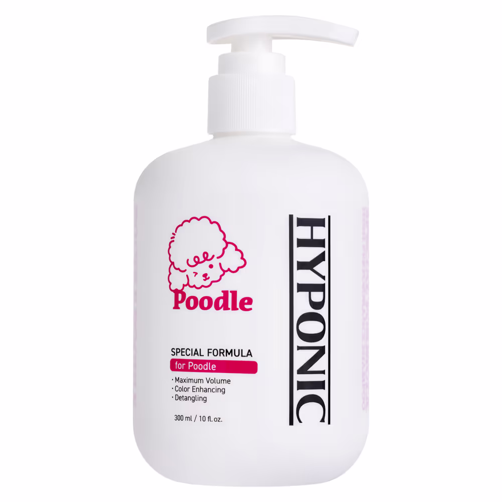 Hyponic Poodle Shampoo – Shampoo für Pudel, erleichtert das Kämmen, verleiht Volumen und betont die natürliche Farbe des Fells
