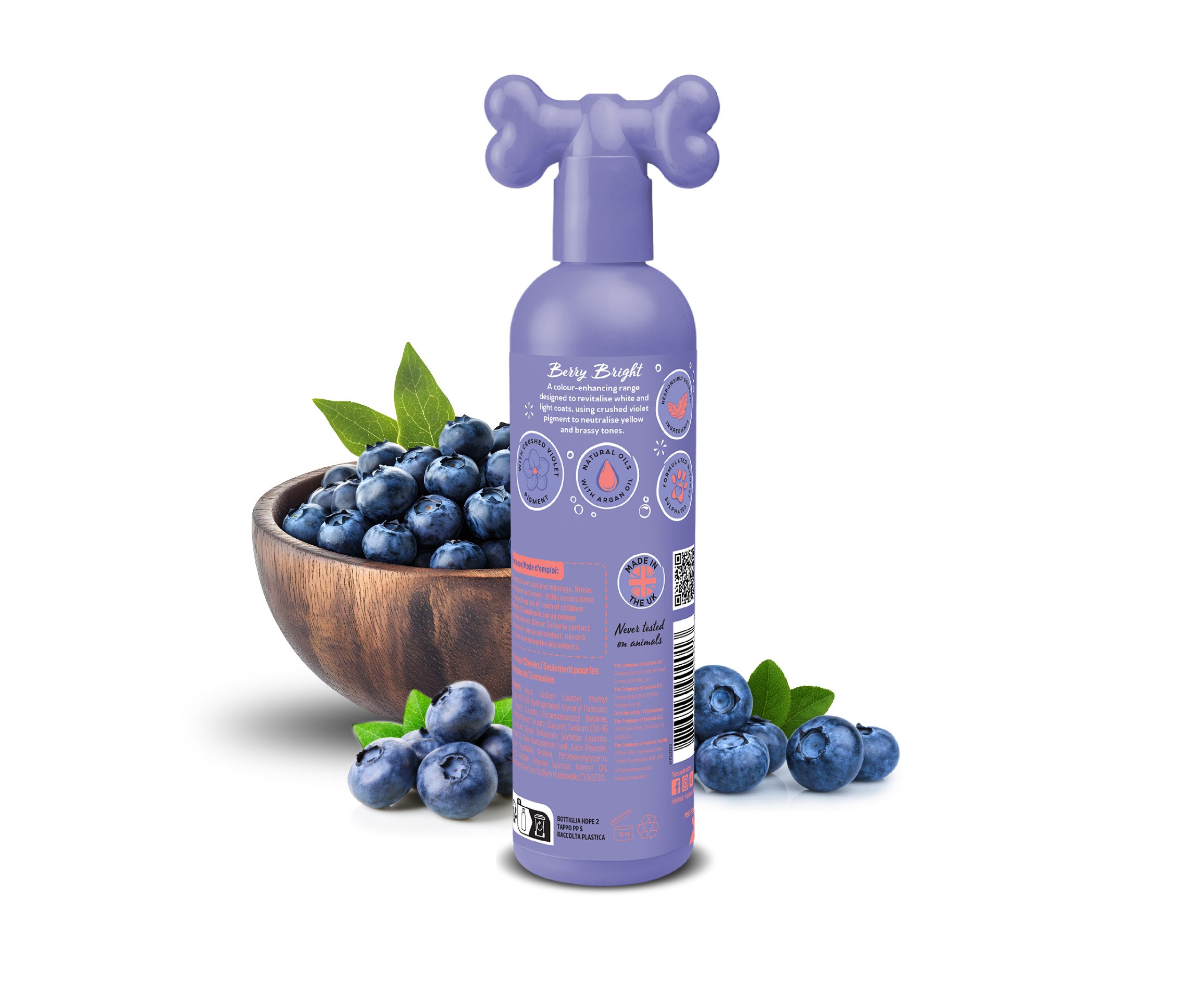 Pet Head Berry Bright Shampoo 300ml für weißes und helles Fell