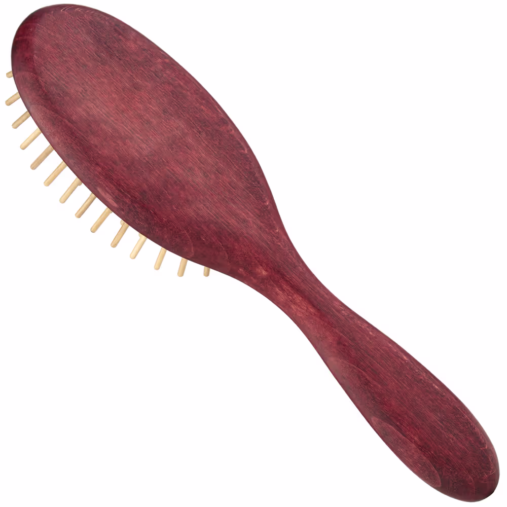 Maxi Pin Wood Brush Small - ovale Bürste mit Holzstiften 15mm, klein