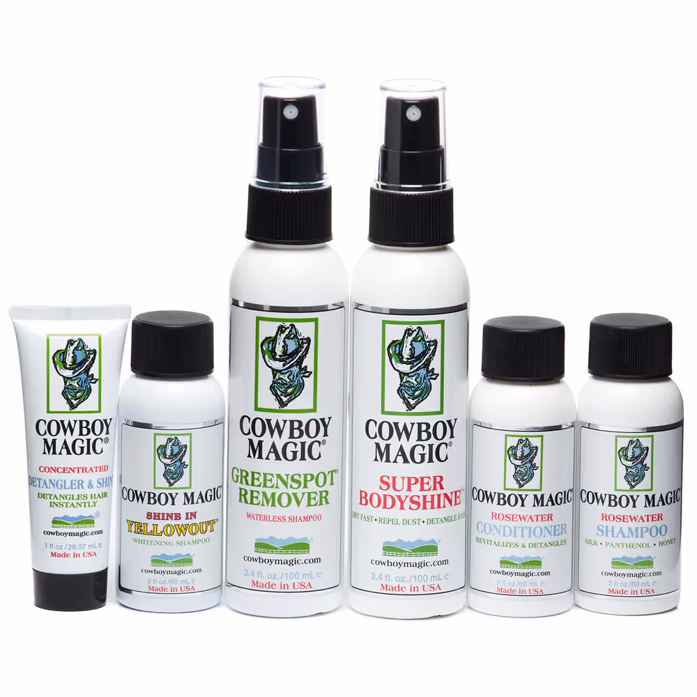 Cowboy Magic Pflege-Set, Geschenkset mit dem weltweit führenden Entwirrungsspray, Shampoos, Spülung und Finish-Sprays