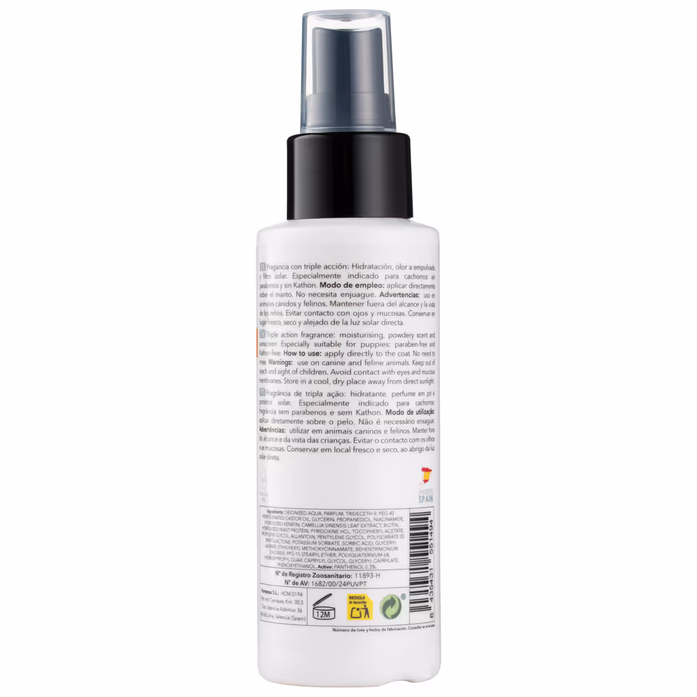 PSH Puppy 3-in-1 Hundeparfüm 100ml -Mildes Parfüm und Pflegespülung für Welpen und Kätzchen, mit Sonnenschutz