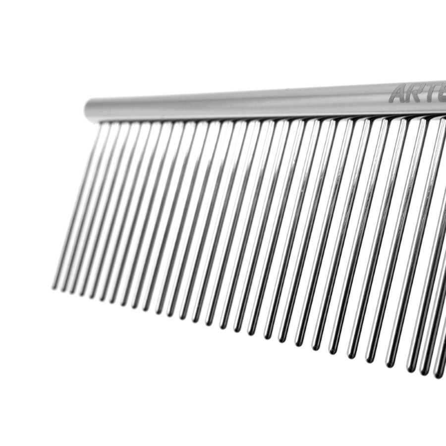 ARTERO® Doppelseitiger Frisierkamm "Ginger" mit langen Zinken  3,8 cm / Kamm Länge  18 cm