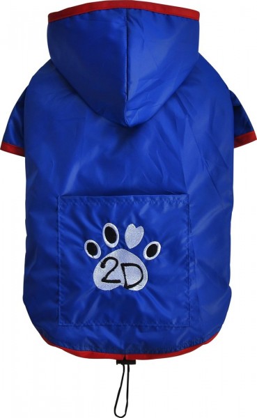 Doggydolly Regenmantel, blau Rückenlänge 28-30 cm