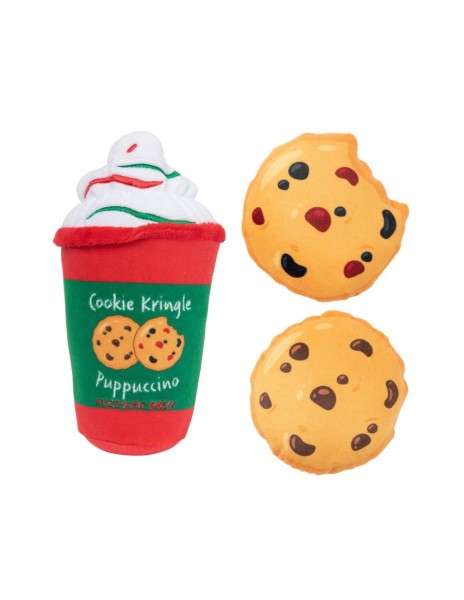 FuzzYard Xmas Toy - Cookie Kringle Puppuccino & Cookies