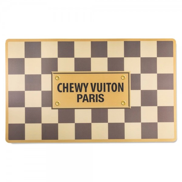 Checker Chewy Vuiton Napfunterlage