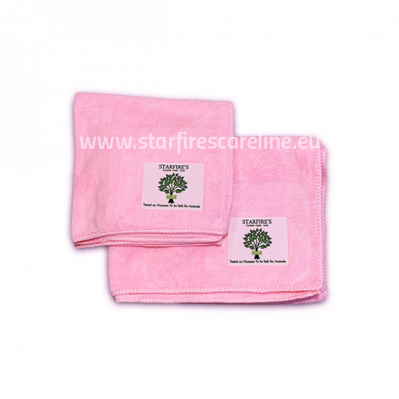 Starfire Microfaser Handtuchset 2- tlg in rosa