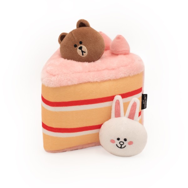 Line Friends Zippy Burrow – Brown and Cony in Cake