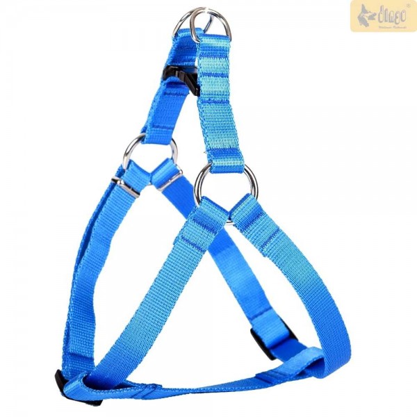 Hundegeschirr aus Nylon in blau